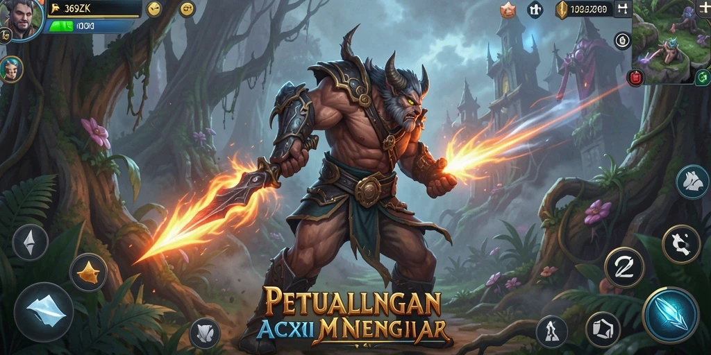 Tangkapan layar gameplay 369ZK menampilkan aksi seru di dunia fantasi.