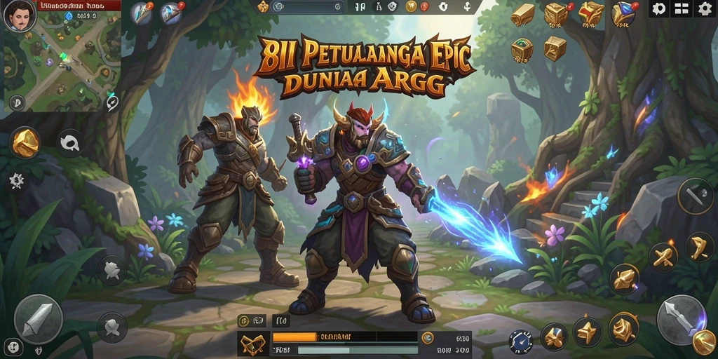 Tampilan gameplay mendebarkan dari 8II yang penuh aksi ARPG.