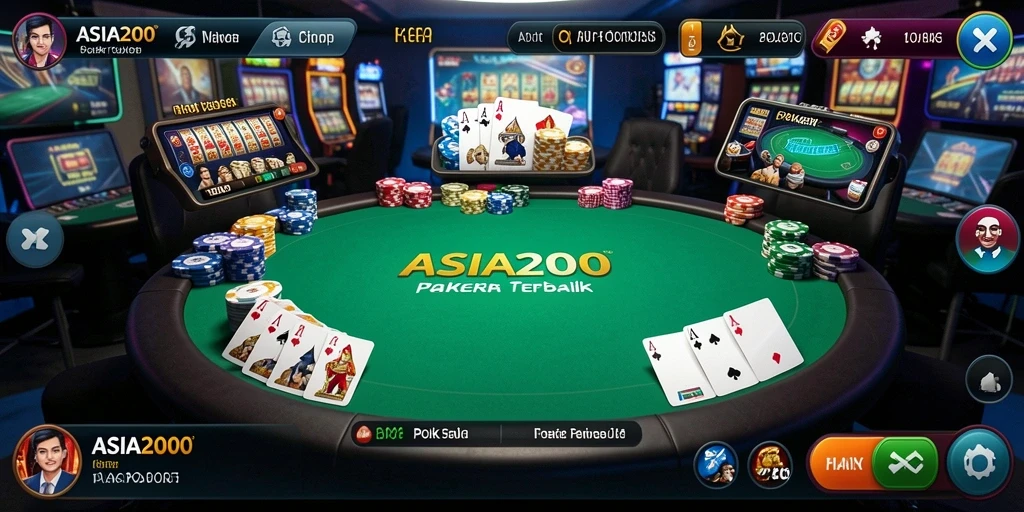 Tampilan menarik dari permainan Poker di ASIA200.