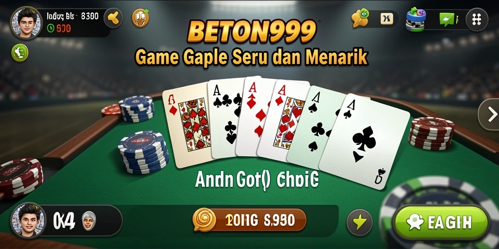 Gameplay Gaple seru dan menyenangkan di BETON999.