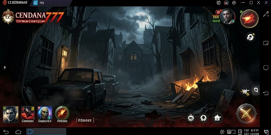Tampilan menegangkan dari gameplay CENDANA777 yang mencekam.