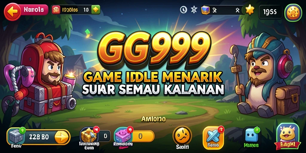 Tampilan gameplay Idle GG999 yang menarik dan dinamis.