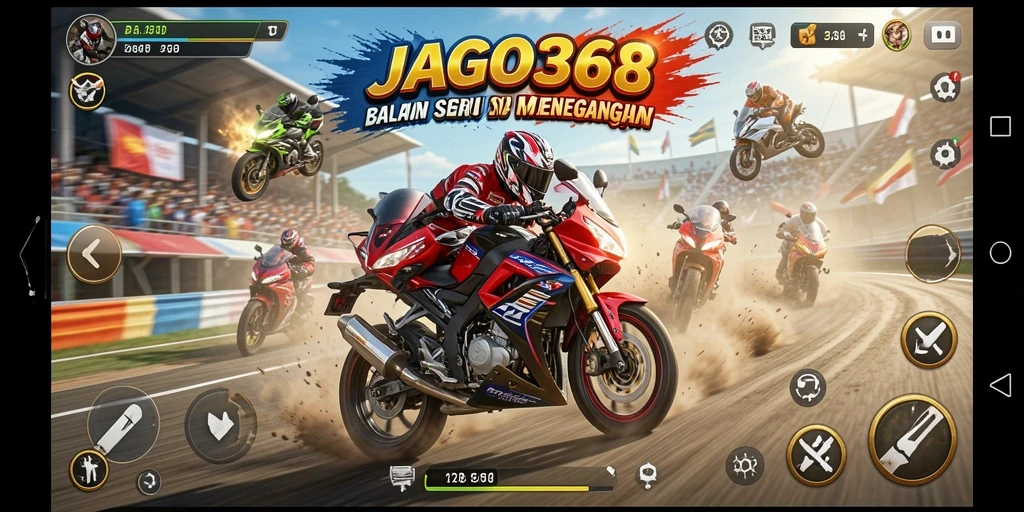 Gameplay JAGO368 yang menegangkan dengan kecepatan tinggi.