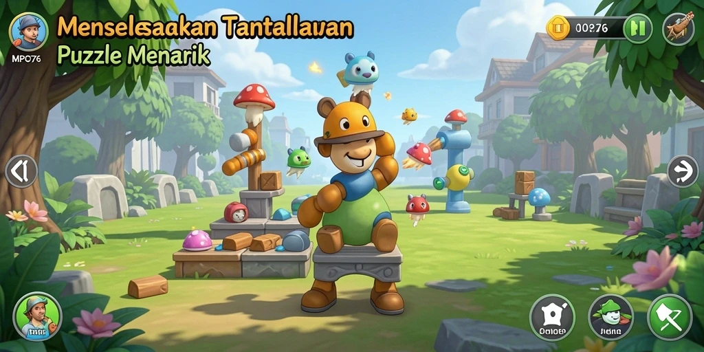 Tampilan gameplay MPO76 dengan tantangan Puzzle yang mengasyikkan.