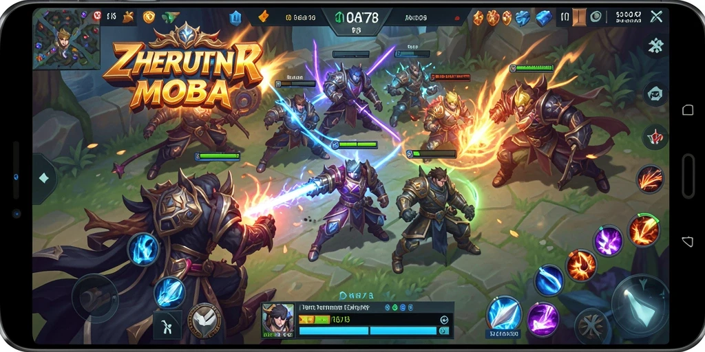 Tampilan gameplay seru dalam ORA78 dengan pertarungan MOBA yang mendebarkan.