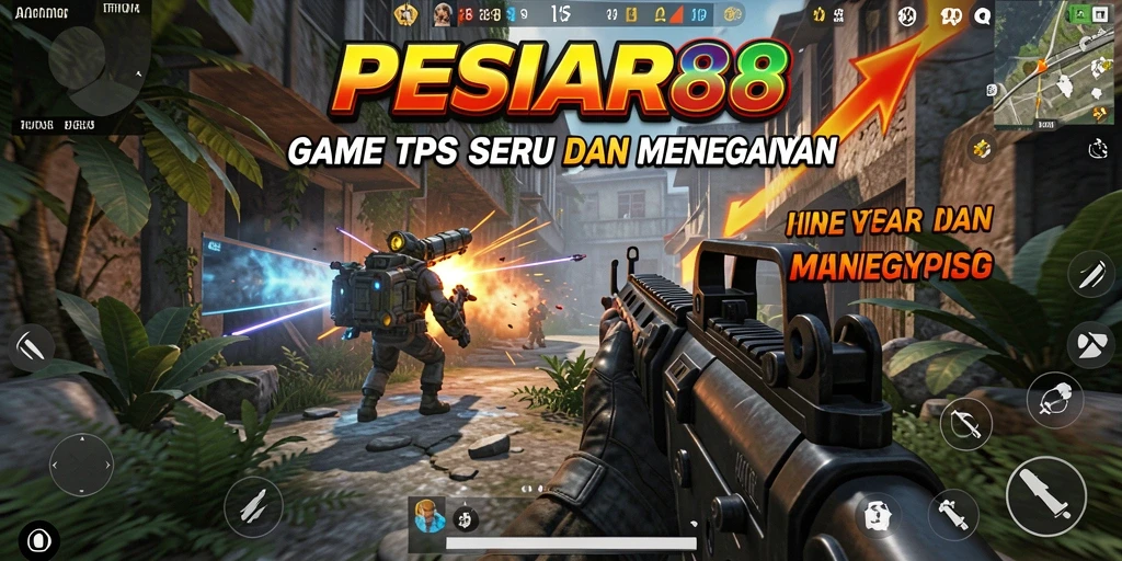 Screenshot PESIAR88 menampilkan momen intens dalam gameplay TPS.