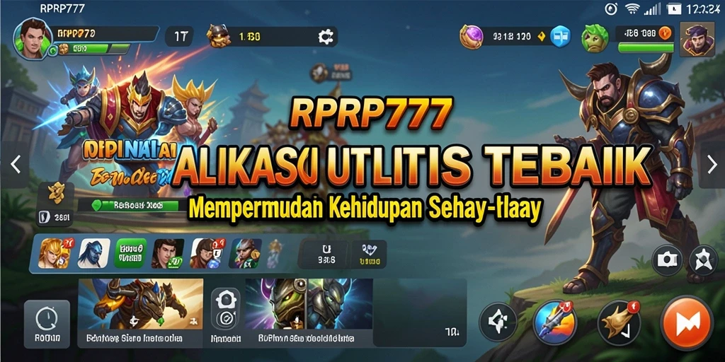 Tampilan utama RPRP777 dengan fitur-fitur utilitas yang lengkap dan mudah digunakan.
