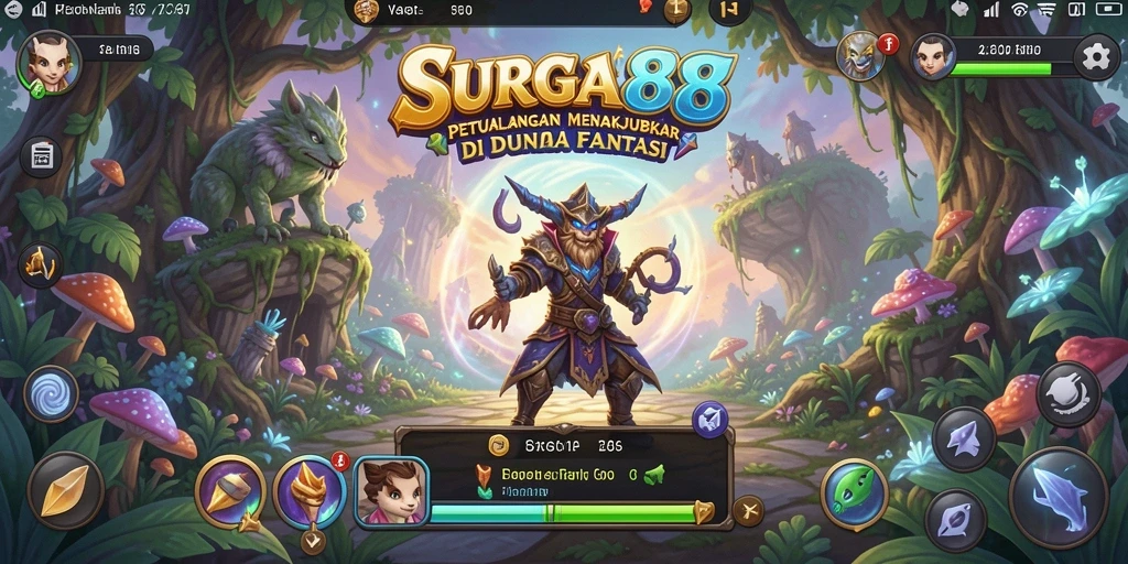 Screenshot utama memperlihatkan aksi gameplay seru di dunia petualangan.