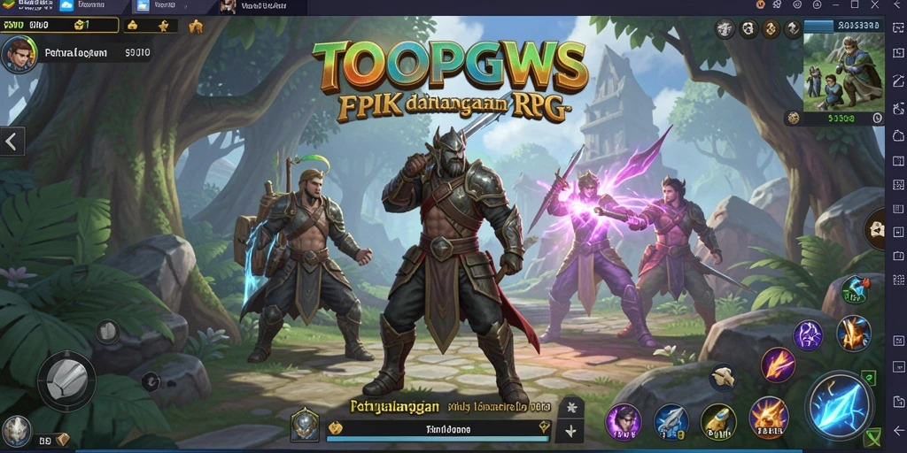 Tampilan gameplay TOOPGWS yang epik dan mendalam.