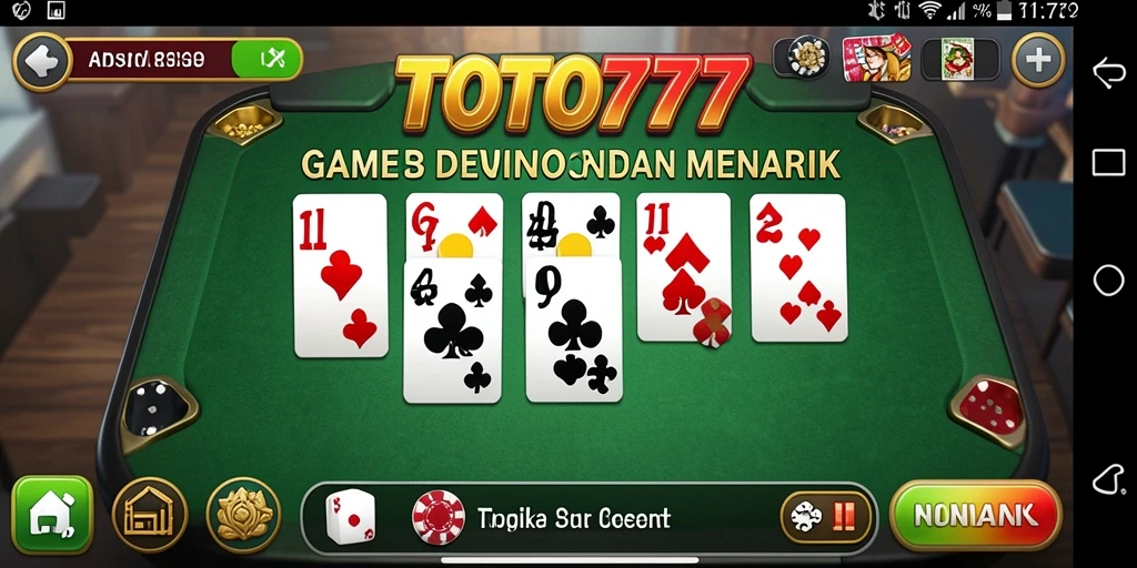 Tampilan gameplay seru TOTO777 dengan domino yang menawan.